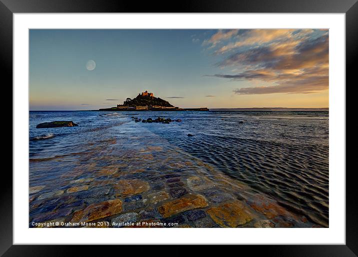 St Michaels Mount Framed Mounted Print by Graham Moore