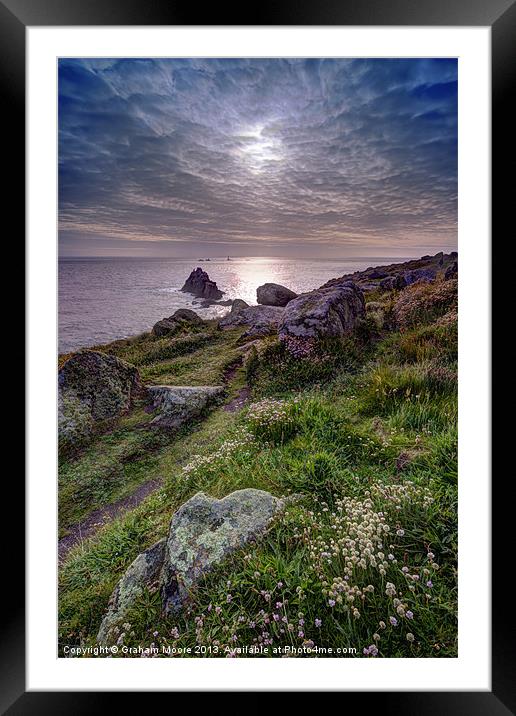 Lands End Framed Mounted Print by Graham Moore