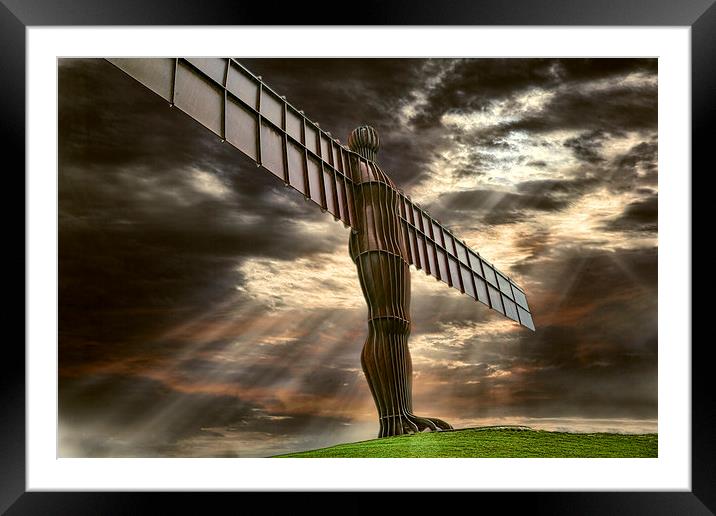 Angel of the north Framed Mounted Print by Graham Moore