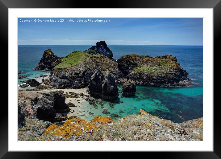 Kynance Cove Framed Mounted Print by Graham Moore
