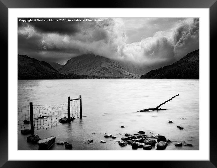 Buttermere storm Framed Mounted Print by Graham Moore