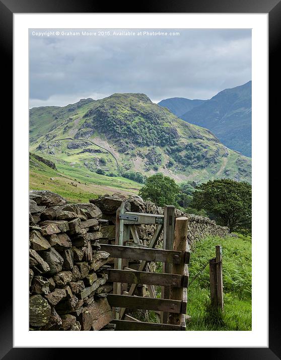 Rannerdale Framed Mounted Print by Graham Moore
