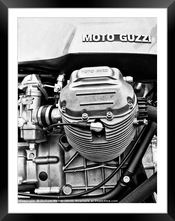 Moto Guzzi Le Mans Framed Mounted Print by Graham Moore