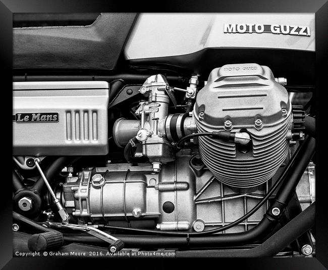Moto Guzzi Le Mans Framed Print by Graham Moore