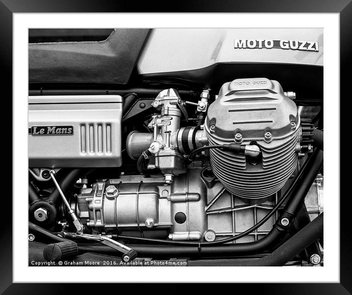 Moto Guzzi Le Mans Framed Mounted Print by Graham Moore