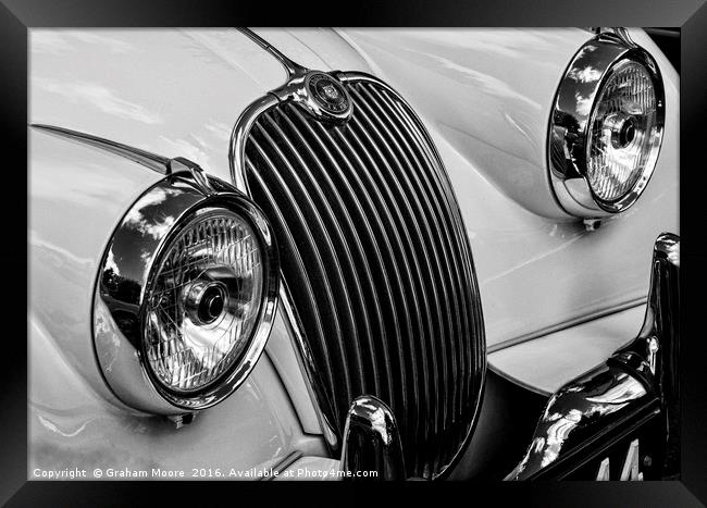 Jaguar XK150 Framed Print by Graham Moore