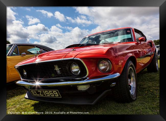 Mustang Mach 1 Framed Print by Graham Moore