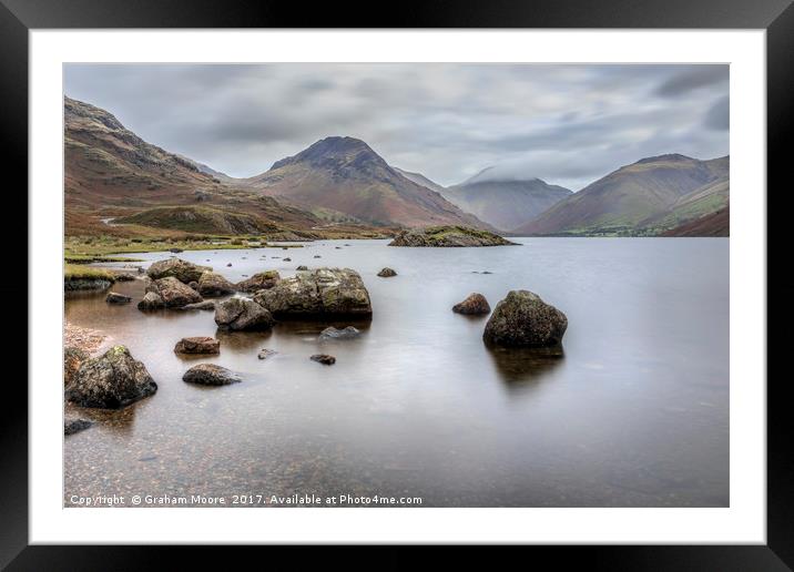 Wastwater long exposure Framed Mounted Print by Graham Moore
