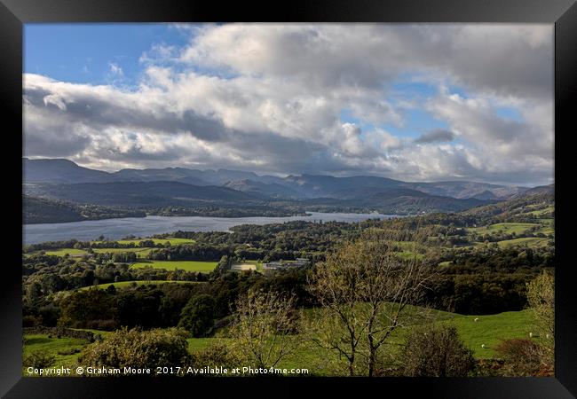 Orrest Head and Windermere Framed Print by Graham Moore