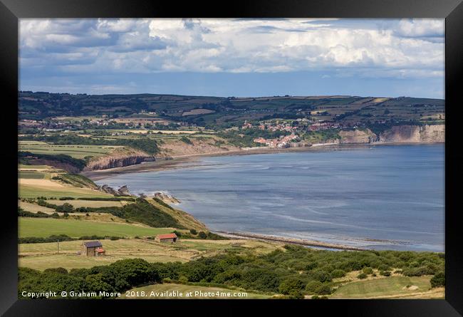 Robin Hoods Bay Framed Print by Graham Moore