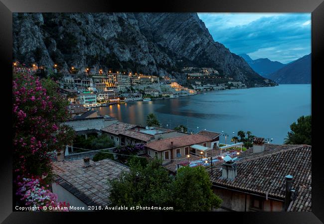 Limone in the evening Framed Print by Graham Moore