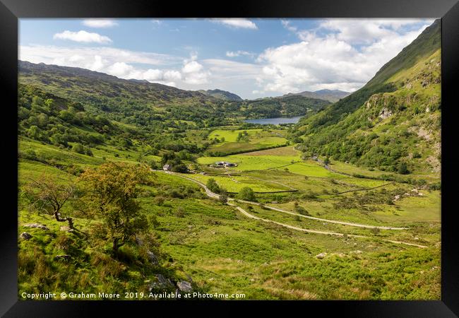 Llyn Gwynant  Framed Print by Graham Moore