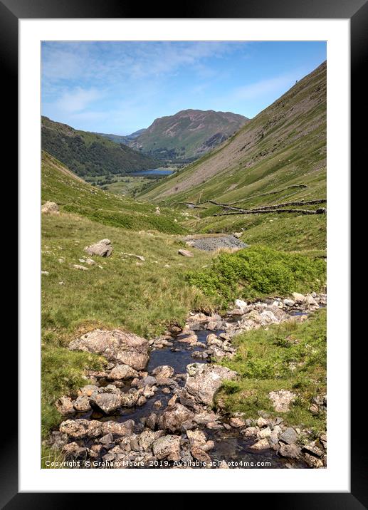 Kirkstone Beck Framed Mounted Print by Graham Moore