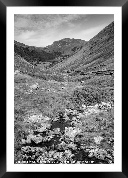 Kirkstone Beck  Framed Mounted Print by Graham Moore
