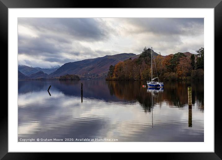 Derwentwater and Castle Crag Framed Mounted Print by Graham Moore