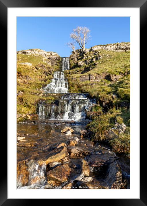 Cray Falls Wharfedale North Yorkshire Framed Mounted Print by Graham Moore