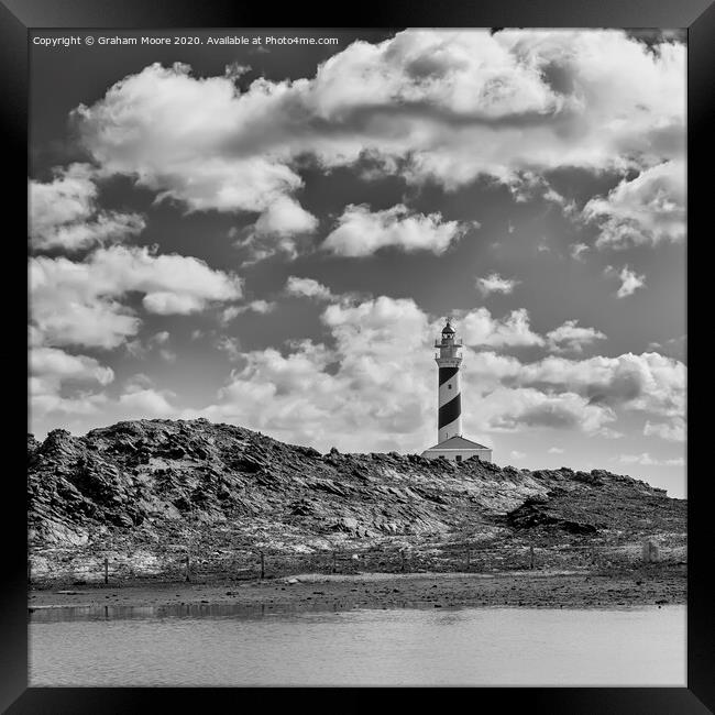 Favaritx lighthouse Framed Print by Graham Moore