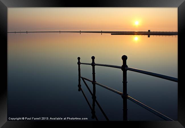 West Kirby February sunset Framed Print by Paul Farrell Photography
