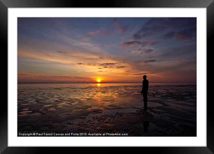 Another place, another sunset Framed Mounted Print by Paul Farrell Photography