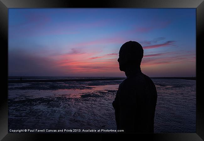 Crosby Afterglow Framed Print by Paul Farrell Photography