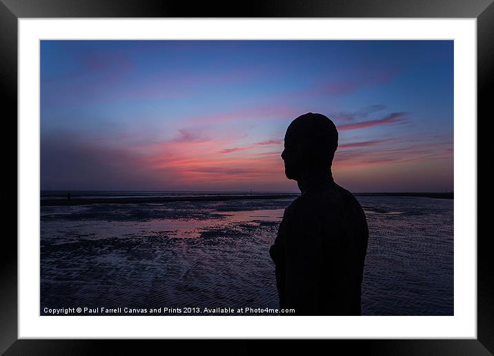 Crosby Afterglow Framed Mounted Print by Paul Farrell Photography