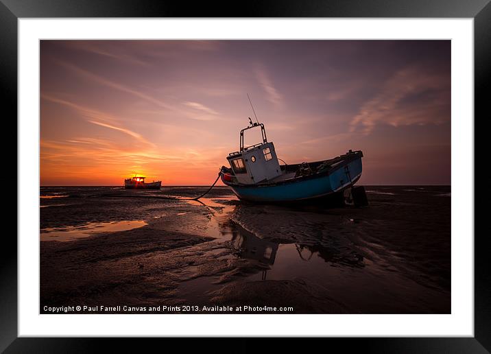 Meols sunburst Framed Mounted Print by Paul Farrell Photography