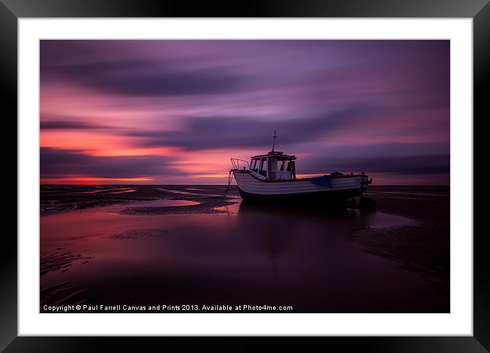 Meols July afterburn Framed Mounted Print by Paul Farrell Photography