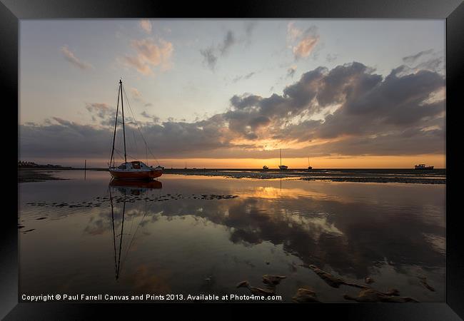 Meols reflections Framed Print by Paul Farrell Photography