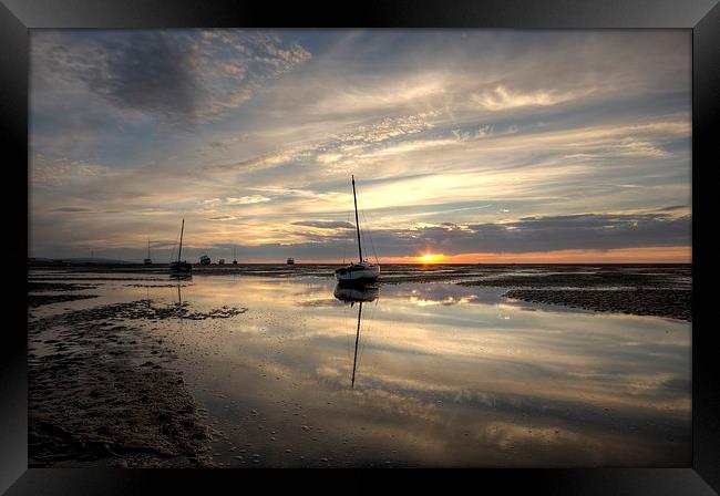 Reflecting at Meols Framed Print by Paul Farrell Photography