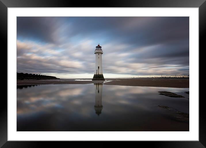 Perch Rock reflections Framed Mounted Print by Paul Farrell Photography