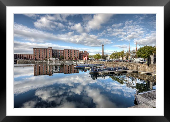Albert Dock reflections Framed Mounted Print by Paul Farrell Photography
