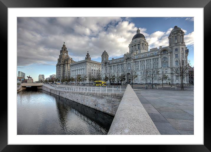 Liverpools three graces Framed Mounted Print by Paul Farrell Photography