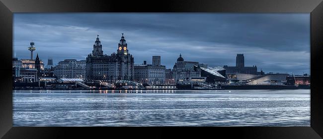 Moody Liverpool skyline Framed Print by Paul Farrell Photography