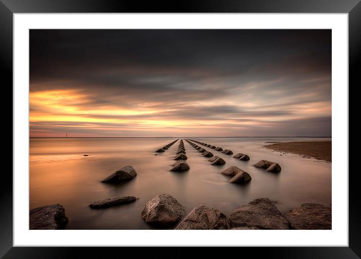 New Brighton breakers Framed Mounted Print by Paul Farrell Photography