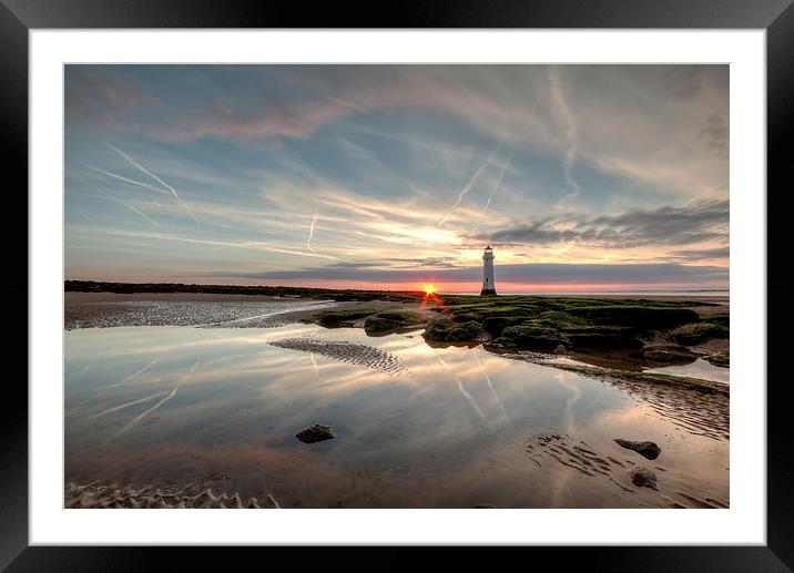 Sunset and reflections Framed Mounted Print by Paul Farrell Photography