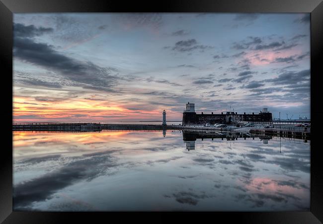  New Brighton reflectons Framed Print by Paul Farrell Photography