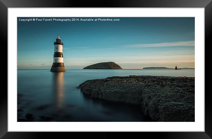  Penmon lighthouse (slight panoramic crop) Framed Mounted Print by Paul Farrell Photography