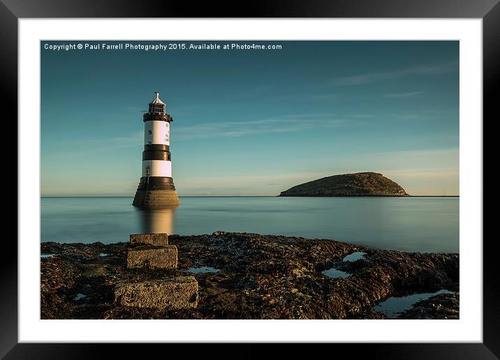  Penmon lighthouse and Puffin Island  Framed Mounted Print by Paul Farrell Photography