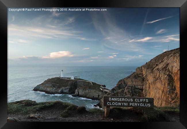  South Stack lighthouse, Anglesey Framed Print by Paul Farrell Photography