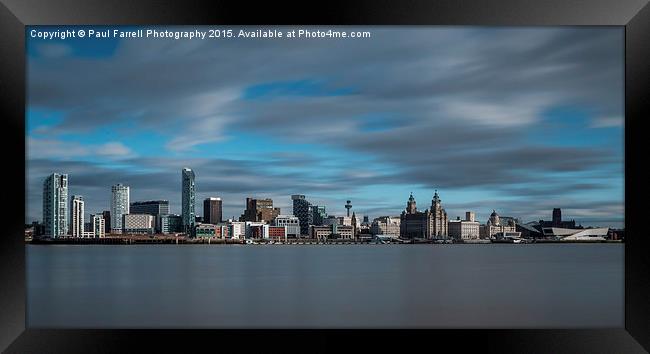  Liverpool skyline (long exposure) Framed Print by Paul Farrell Photography