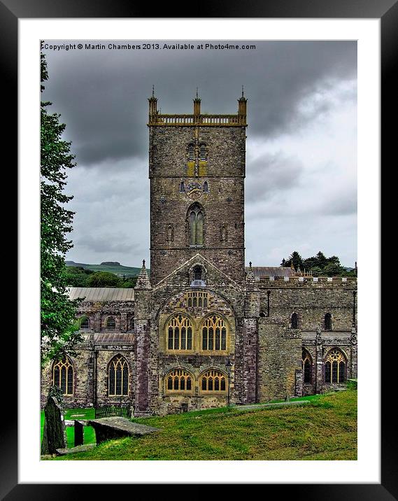 St Davids Cathedral Framed Mounted Print by Martin Chambers