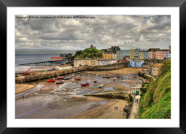 Tenby in April Framed Mounted Print by Martin Chambers