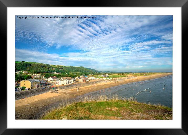 Pendine Sands Framed Mounted Print by Martin Chambers