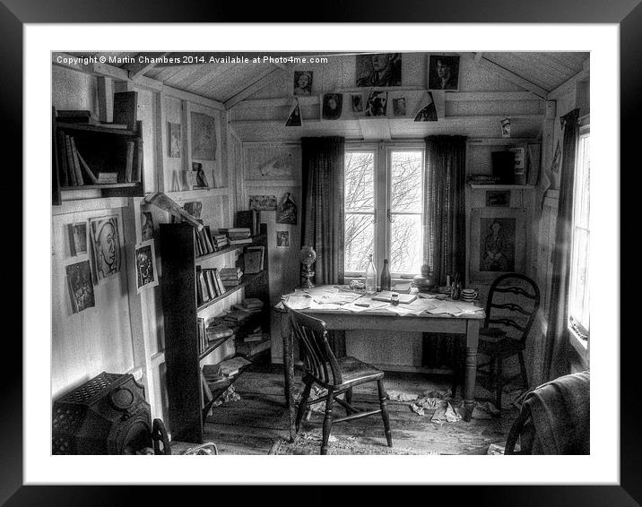 The Writing Shed Framed Mounted Print by Martin Chambers
