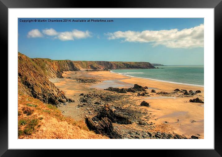 Marloes Sands, Pembrokeshire Framed Mounted Print by Martin Chambers