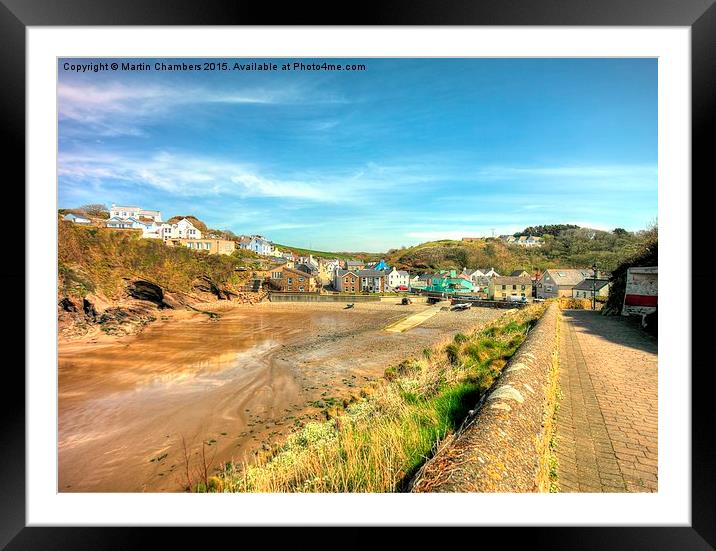  Little Haven, Pembrokeshire Framed Mounted Print by Martin Chambers