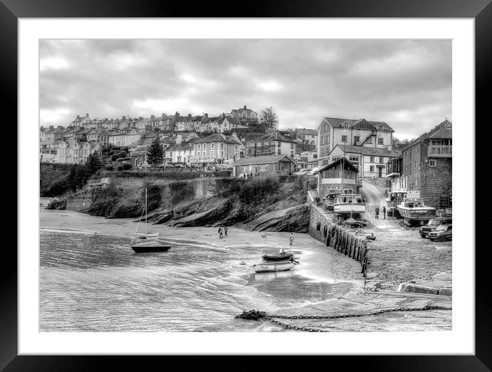 New Quay, Ceredigion Framed Mounted Print by Martin Chambers