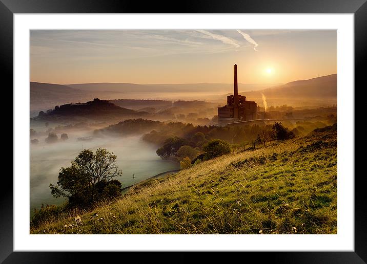 Dawn on Industry Framed Mounted Print by Chris Charlesworth