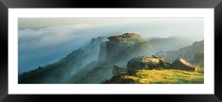 A Break in the Mist Framed Mounted Print by Chris Charlesworth