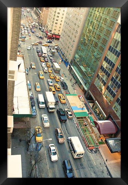 New York Street Framed Print by Stuart Barnes